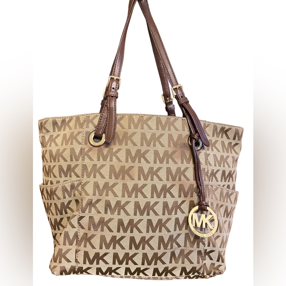 Authentic Michael kORS monogram tote bag